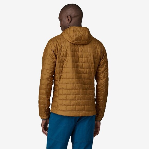 Patagonia Nano Puff Hoody Jacket Full-Zip Medium New with Tags Raptor Brown $289 - Picture 3 of 3